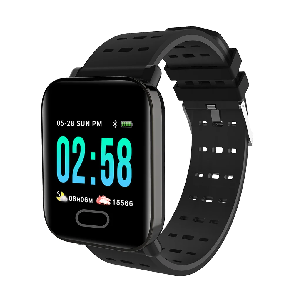 Спортивный смарт-браслет большой цветной экран фитнес-трекер счетчик шагов