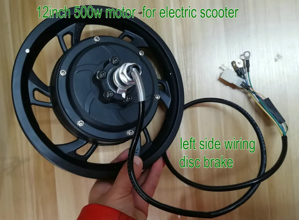 12 дюймов 36v48v500w безредукторный двигатель с датчиком hallsensor дисковый/Барабанный тормоз Электрический велосипед Скутер MTB трехколесный велосипед подвижность ATV часть мотоцикла