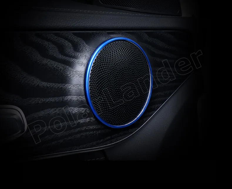 4 шт. 2 вида цветов кольцо для автомобиля стерео динамик крышка панель аудио Рог