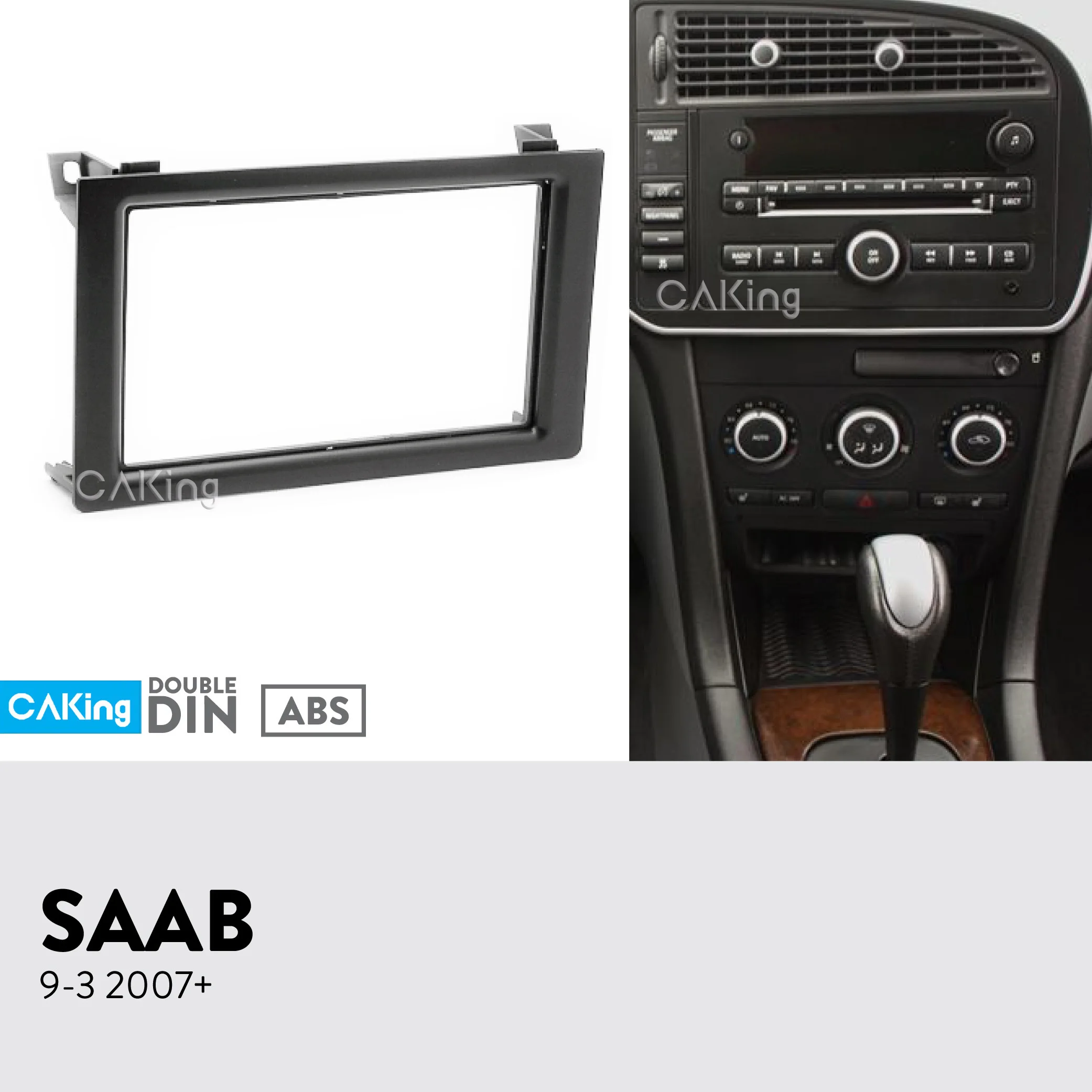 Двойной Din Автомобильная панель Радио панель для 2007-2011 SAAB 93 9-3 Dash монтажный комплект установка Facia Лицевая панель Адаптер Крышка передняя рамка