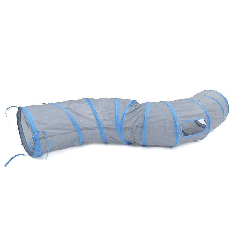 WJ0313grey Забавная игрушка для питомцев, складная игрушка для питомцев, кошек, туннельные шарики, игрушки для кошек, игрушки для щенков, хорьков, кролика, игры для собак, туннельные трубки - Цвет: WJ0313grey
