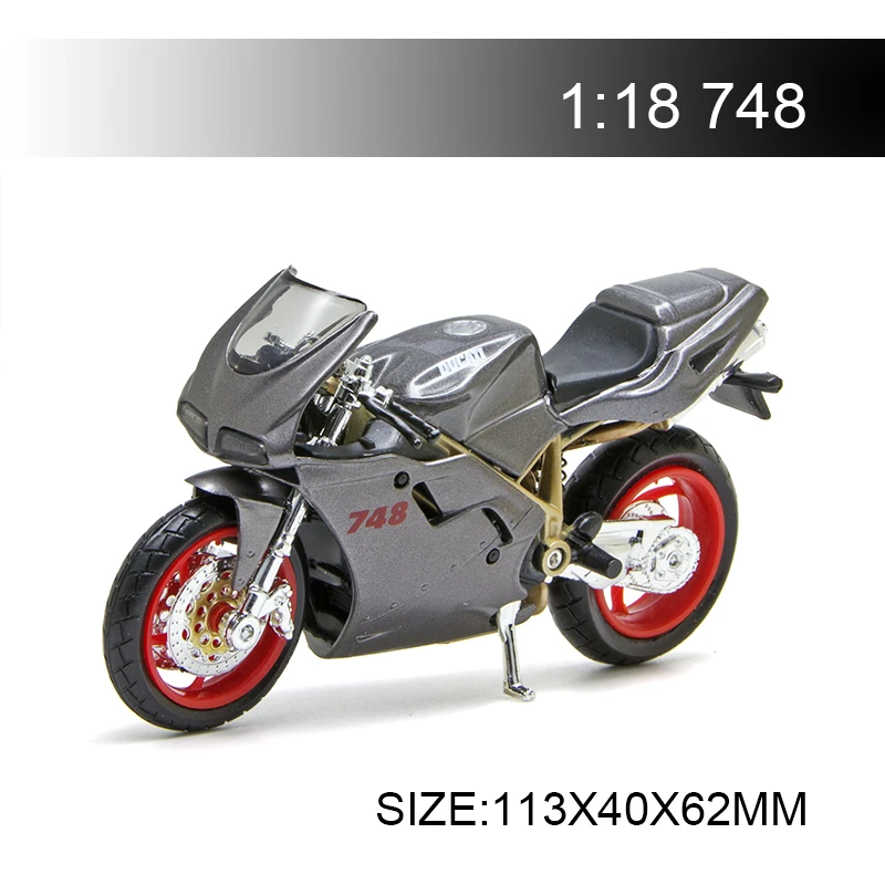 Maisto 1:18 модели мотоциклов Ducati 748 литой пластик мото миниатюрная гоночная игрушка для коллекции подарков
