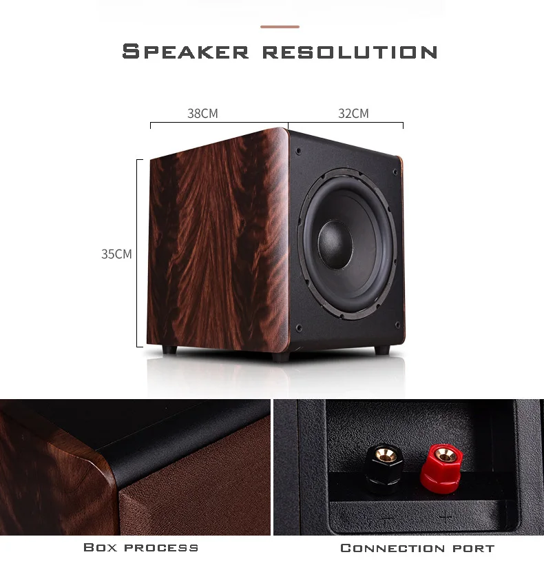 Kaoshi X W8 пассивный сабвуфер 10 дюймовый домашний кинотеатр аудио HIFI деревянный