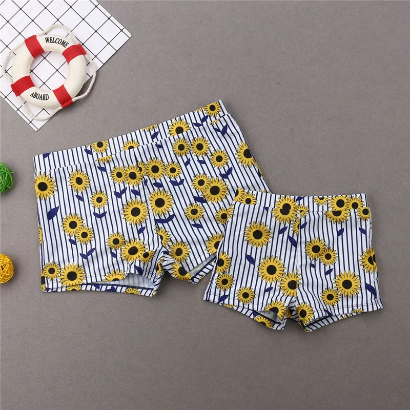 Семейные подходящие купальники бикини для мамы папы мальчика и девочки 2019