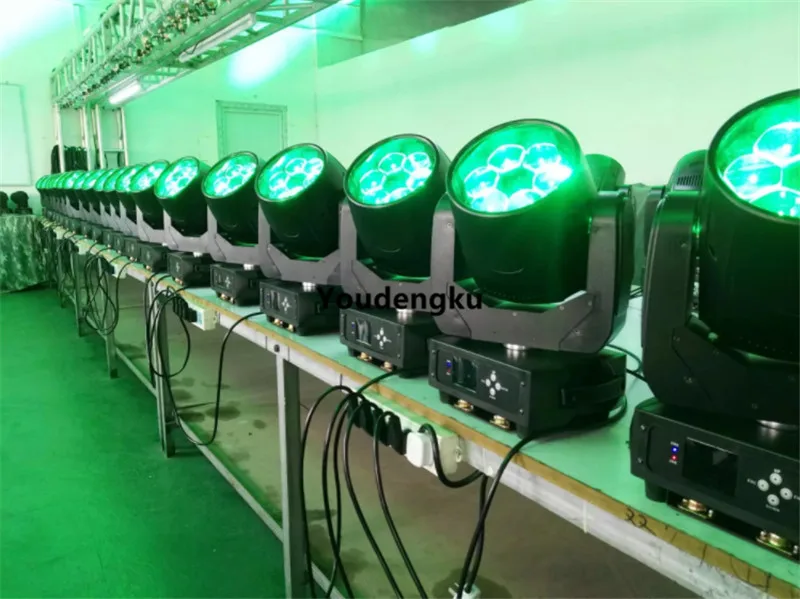 2pcs Party disco bar led mimi wash moving head ligth 6x40w rgbw 4in1 mini bee eye zoom Show Stage Light | Освещение