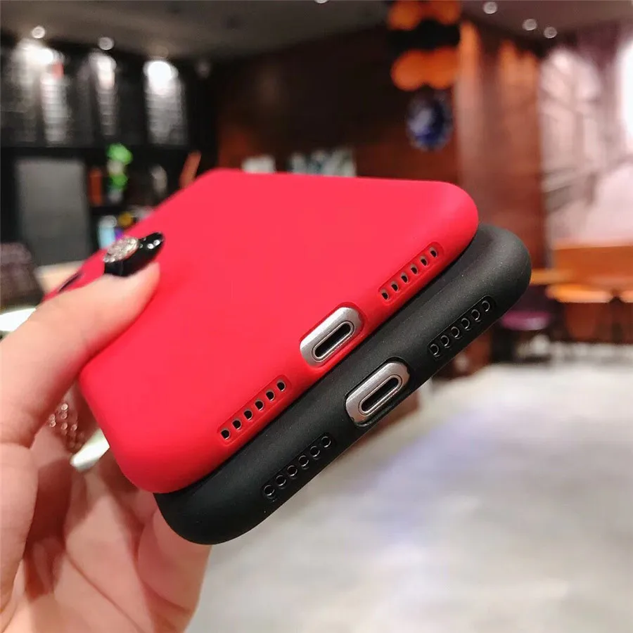 Мягкий силиконовый цветной матовый чехол для iphone X XR XS MAX 6 6s Plus 7 8 телефона |