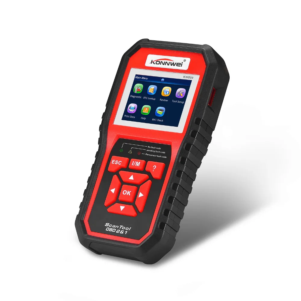 Профессиональный OBD2 сканер KW850 код читателя двигателя автомобиля диагностический EOBD сканирующий инструмент для всех OBDII& CAN протокол автомобилей с 1996 года