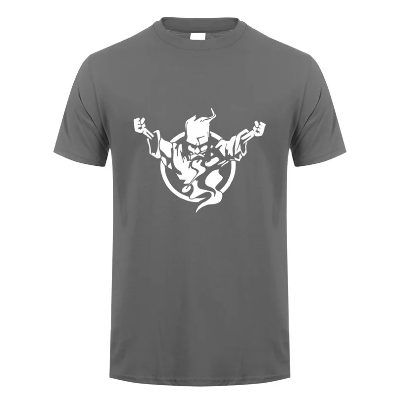 charcoal Летняя футболка Thunderdome мужские модные футболки с коротким рукавом из хлопка с круглым вырезом, футболки DS-023 - Цвет: charcoal