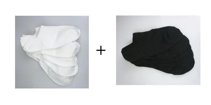 5white 5black C& Fung 10 пар в наборе, модные мужские носки, высокое качество, бамбуковые носки, короткие носки, тапочки из бамбукового волокна, короткие носки, кроссовки - Цвет: 5white 5black