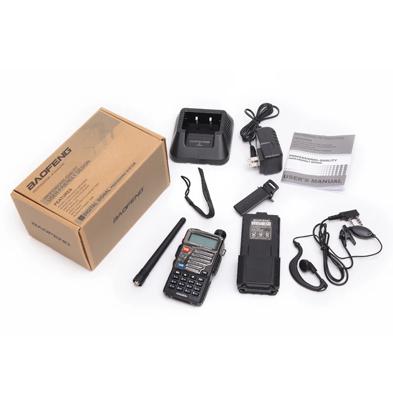 BaoFeng UV 5RE 8 Вт Мощный иди и болтай Walkie Talkie “иди 3800 мАч 10 км дальний UHF УКВ диапазона CB