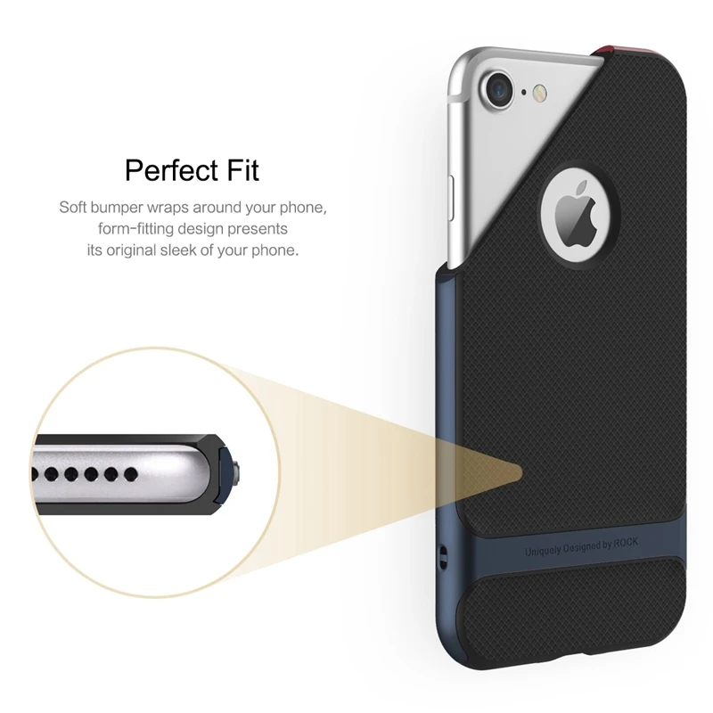 ROCK Luxury Royce чехол для iPhone 7/7 Plus тонкая защита Покрытие оболочки задней крышки Apple