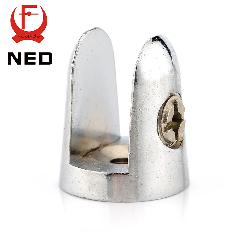 NED Конические Стеклянные зажимы цинковые полки из сплава поддержка деревянные