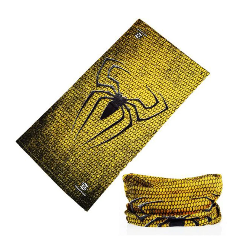 Хип хоп мужской унисекс многофункциональный бандана паук скелет печатных