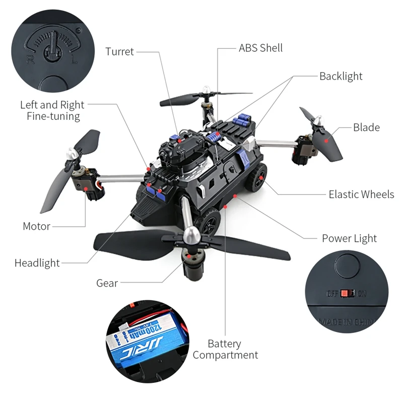 JJR/C JJRC H40WH Wi Fi FPV Дрон с 720P камерой высота воздуха наземный режим RC Квадрокоптер