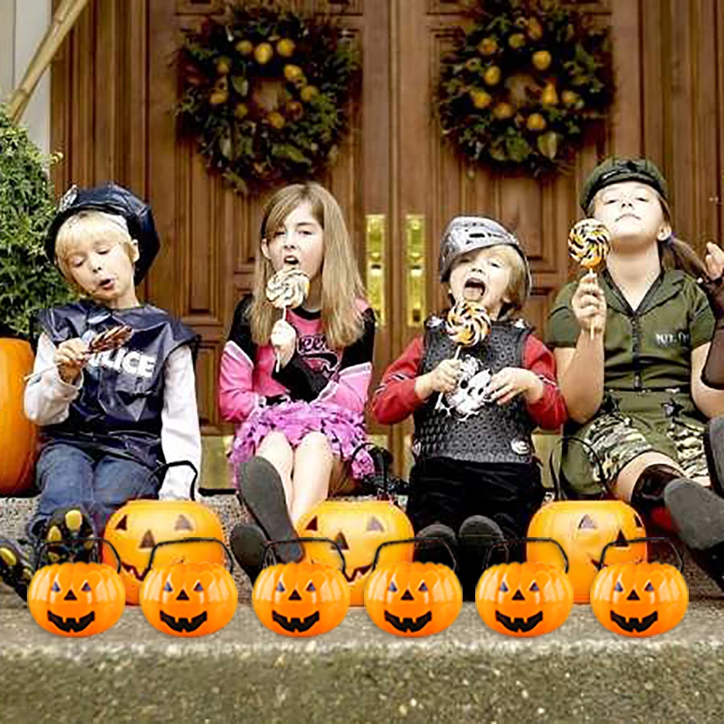 Тыква ведро Милая трюк или угощение конфеты Хэллоуин вечерние подарки для