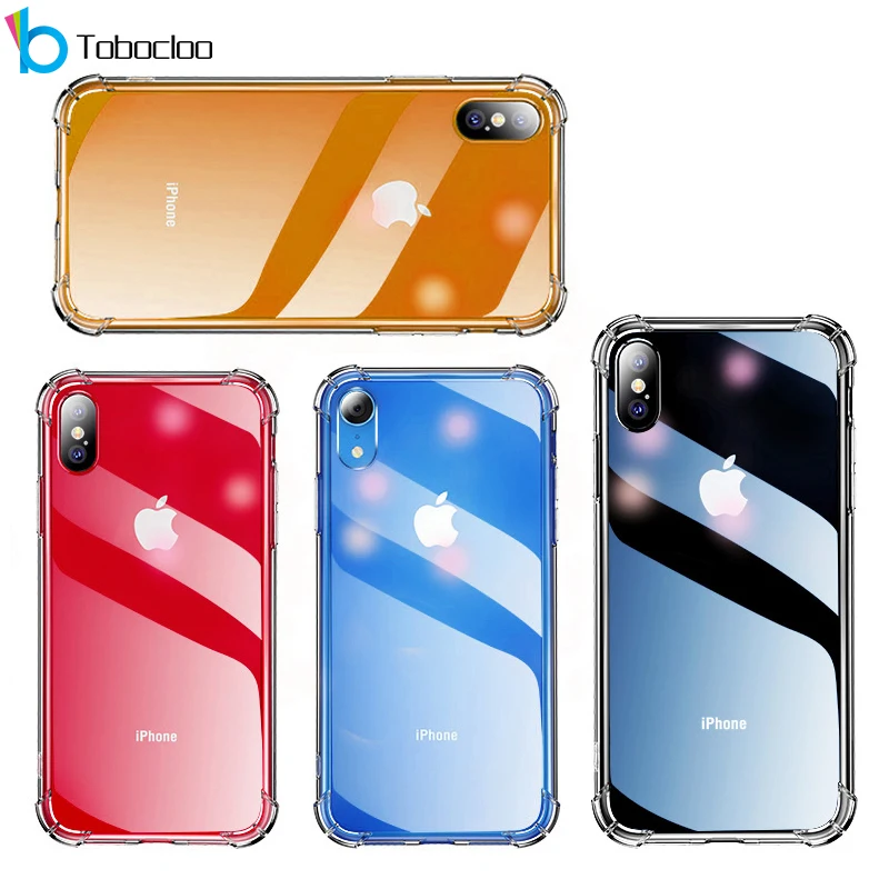 Противоударный мягкий силиконовый чехол из ТПУ для iPhone XS Max X XR 7 8 Plus 5 5s SE 6 6s с