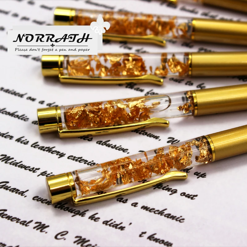 Золотая шариковая ручка роскошные ручки для письма вращающаяся металлическая офисные принадлежности