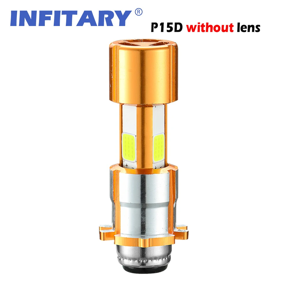 Infitary P15D COB Светодиодный фонарь для мотоцикла дальнего ближнего света 3500LM супер яркий белый рулевой фонарь для мотоцикла 1 шт