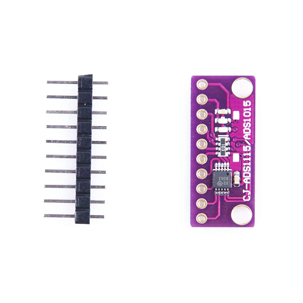 Aokin новый модуль 16 бит I2C 4 CH ADS1115/ADS1015 макетная плата фиолетового цвета для