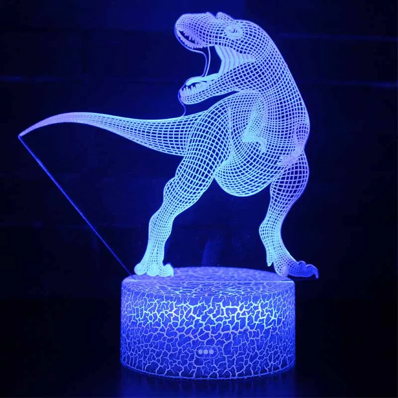 3D маска динозавра для Хэллоуина светодиодная 7 цветов сенсорный пульт