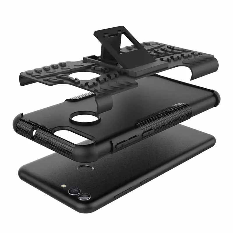 Гибридный Прочный противоударный чехол из ТПУ и поликарбоната для Huawei P Smart