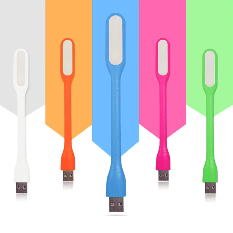 

1pcs Bright LED USB Mini Light Flexible Car Computer Lamp Laptop PC Desk Reading Multicolor USB LED Lamp