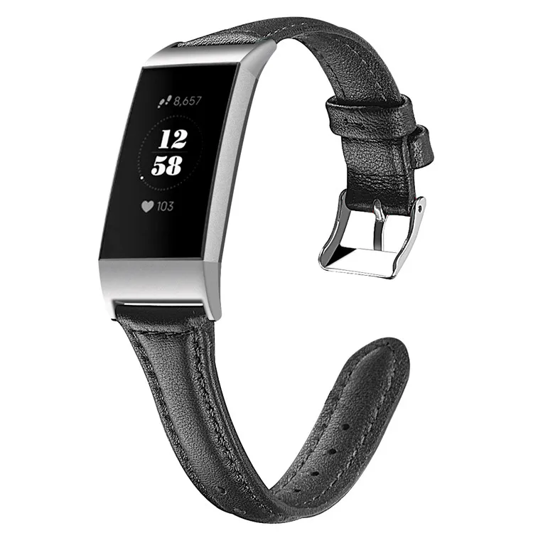 Новое поступление ремешок из натуральной кожи для часов Fitbit Charge 3 модные умные