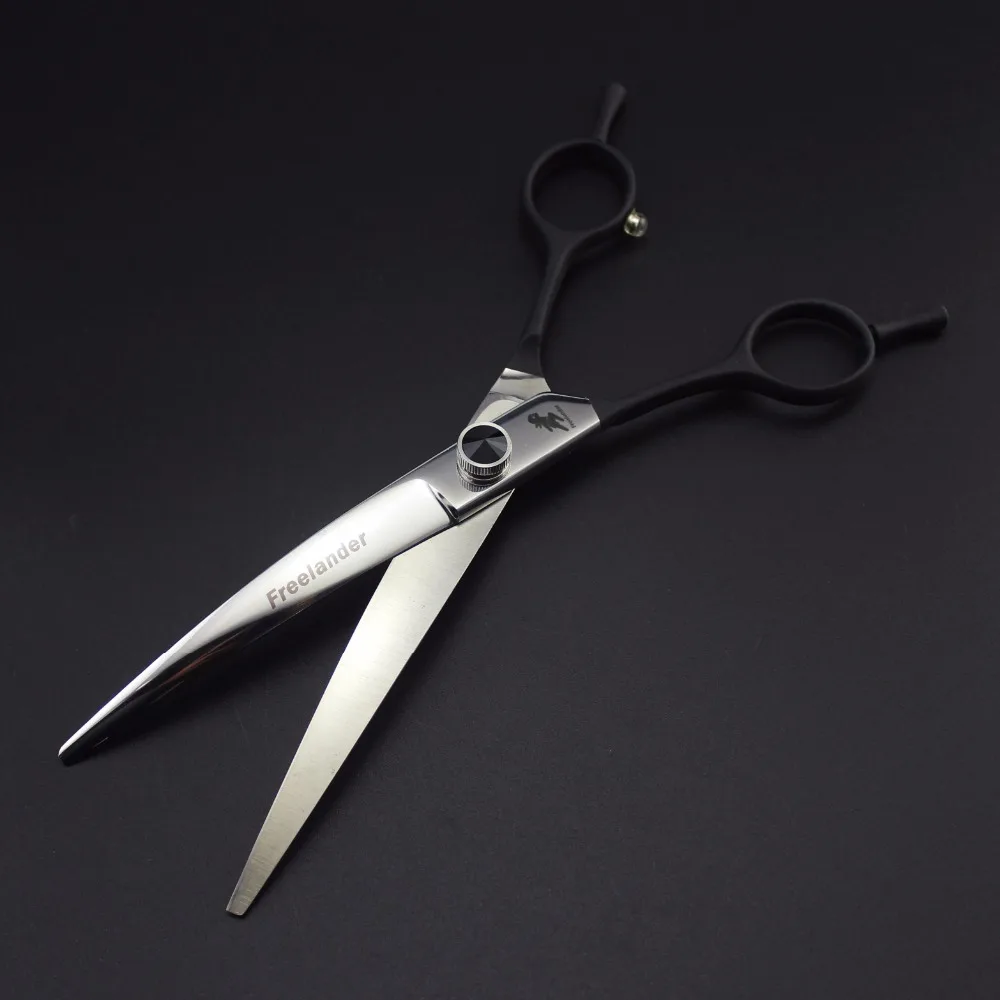 

3*7.0 inch Black handle left hand pet scissors Advanced pet grooming shop essential scissors Hairdressing tools