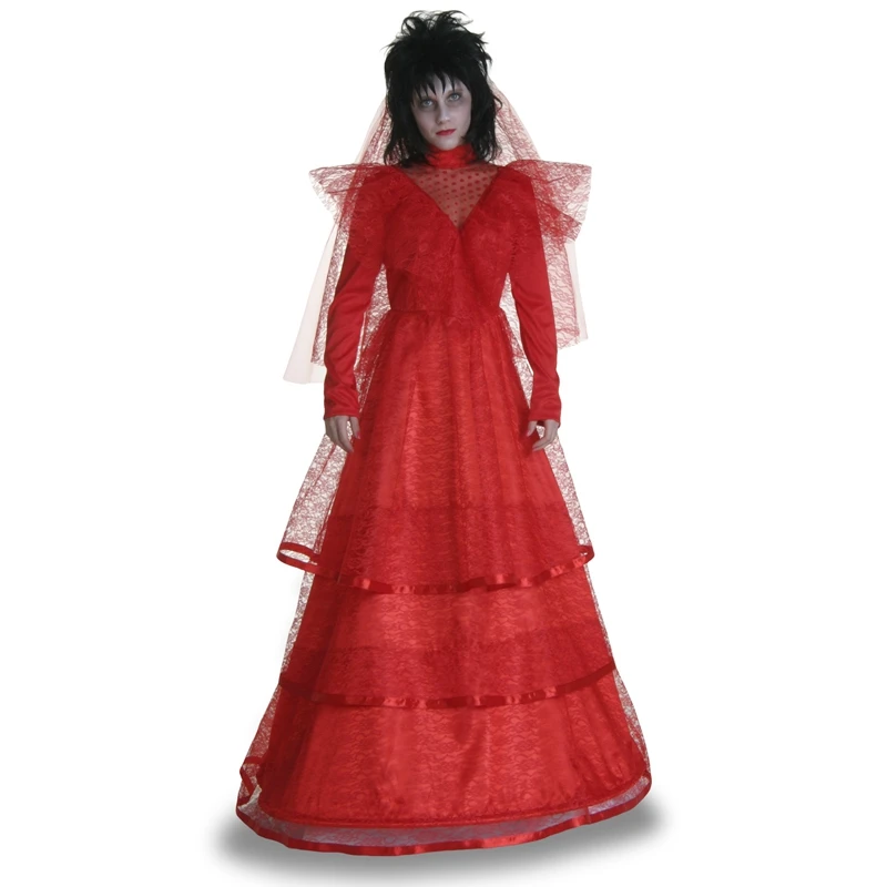 Красный Готический Свадебный костюм великолепное красивое невежественное