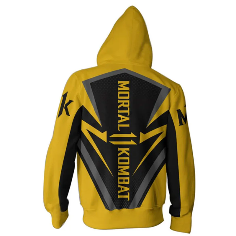 Mortal Kombat X Sub-Zero Scorpion, Мужская футболка, толстовки на молнии, Толстовки, Толстовки Mortal Kombat, косплей костюм, толстовки, куртки