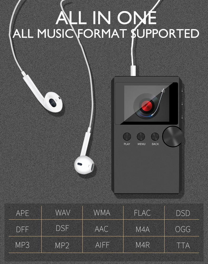 Настоящий HiFi музыкальный плеер Lossless Audiophile Master Sound DSD 128 Профессиональный