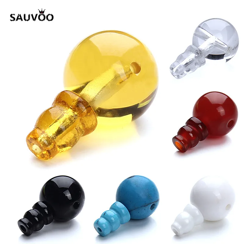 Каменные бусины SAUVOO с 3 отверстиями 12 мм 2 комплекта|bulk stones|beads 12mmguru beads |