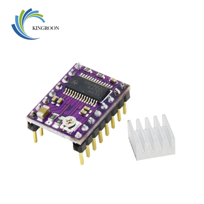 Stepstick Drv8825 Драйвер шагового двигателя рампы теплоотвод часть 3D принтеры части 4 слоя печатной платы Аксессуары радиатора KINGROON