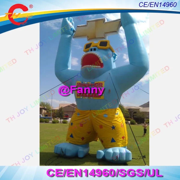 20 футов 6 м гигантская надувная Горилла с логотипом автомобиля большая животное