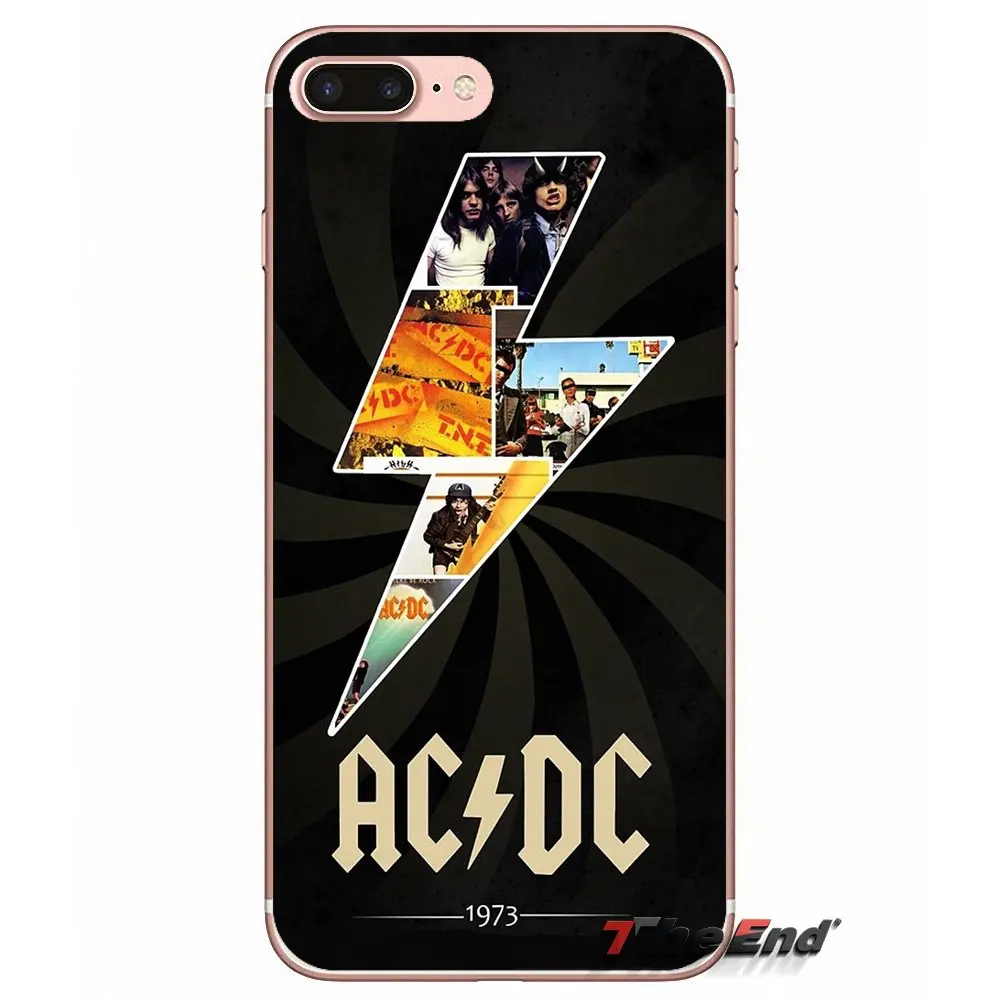 Аксессуары Сумка Чехол музыкальная группа ACDC AC DC для iPhone X 4 4S 5 5S 5C SE 6 6S 7 8 Plus Samsung