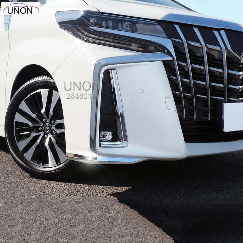 Для 2019 Toyota Alphard Vellfire AH30 автомобильные аксессуары из нержавеющей стали передний