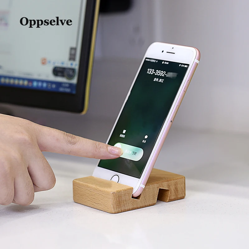 Oppselve деревянный Настольный держатель для телефона iPhone 7 11 X Huawei P20 P30 Lite Xiaomi Redmi Note 5