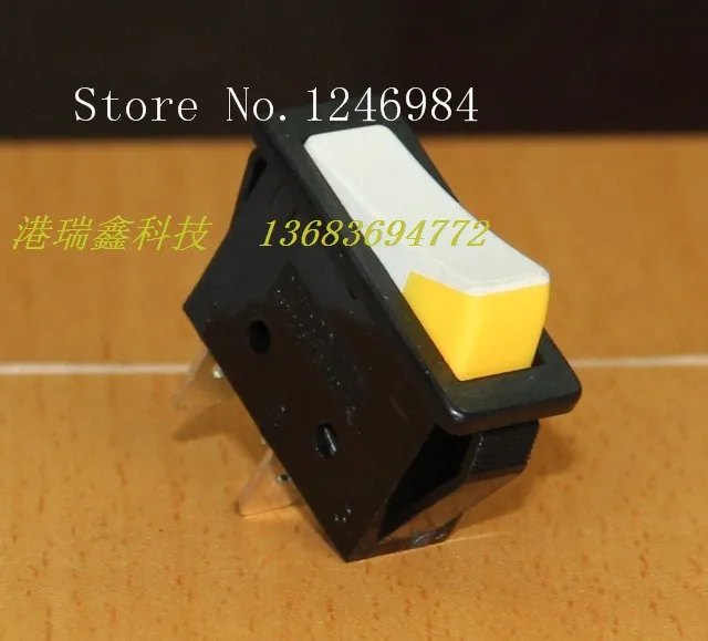 [SA]HIGHLY HIGHLY power switch rocker R11-00 R11-2A long flat black side white yellow--100PCS/LOT | Обустройство дома
