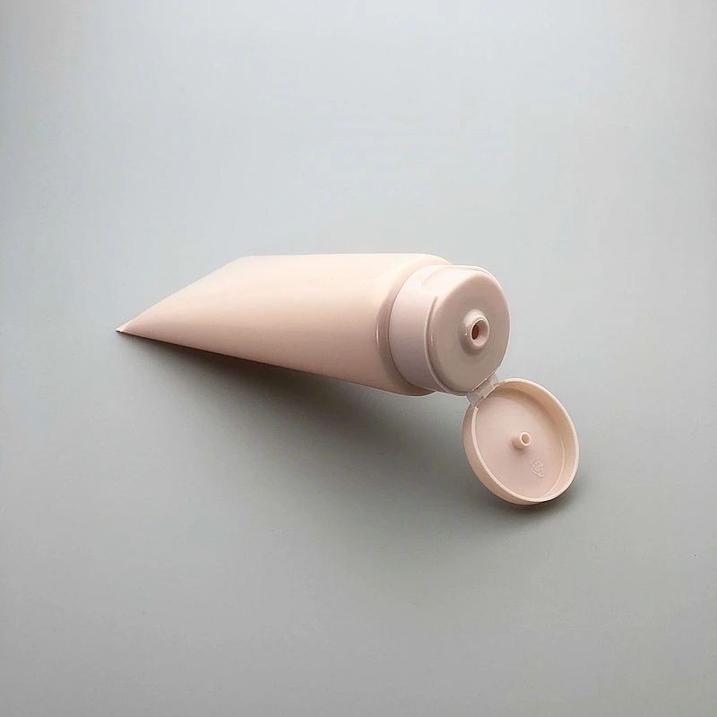 Пластиковый Жемчужный Розовый косметический шампунь многоразовый мягкий тубус