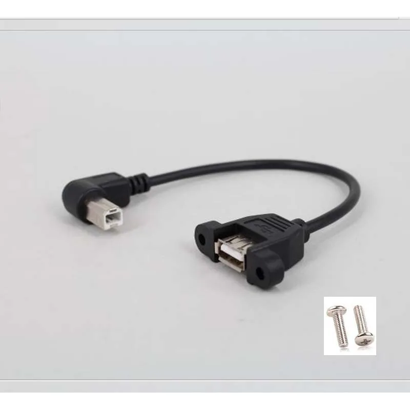 10 шт. 90 градусов USB адаптер для принтера конвертер A Женский к B Мужской F/M