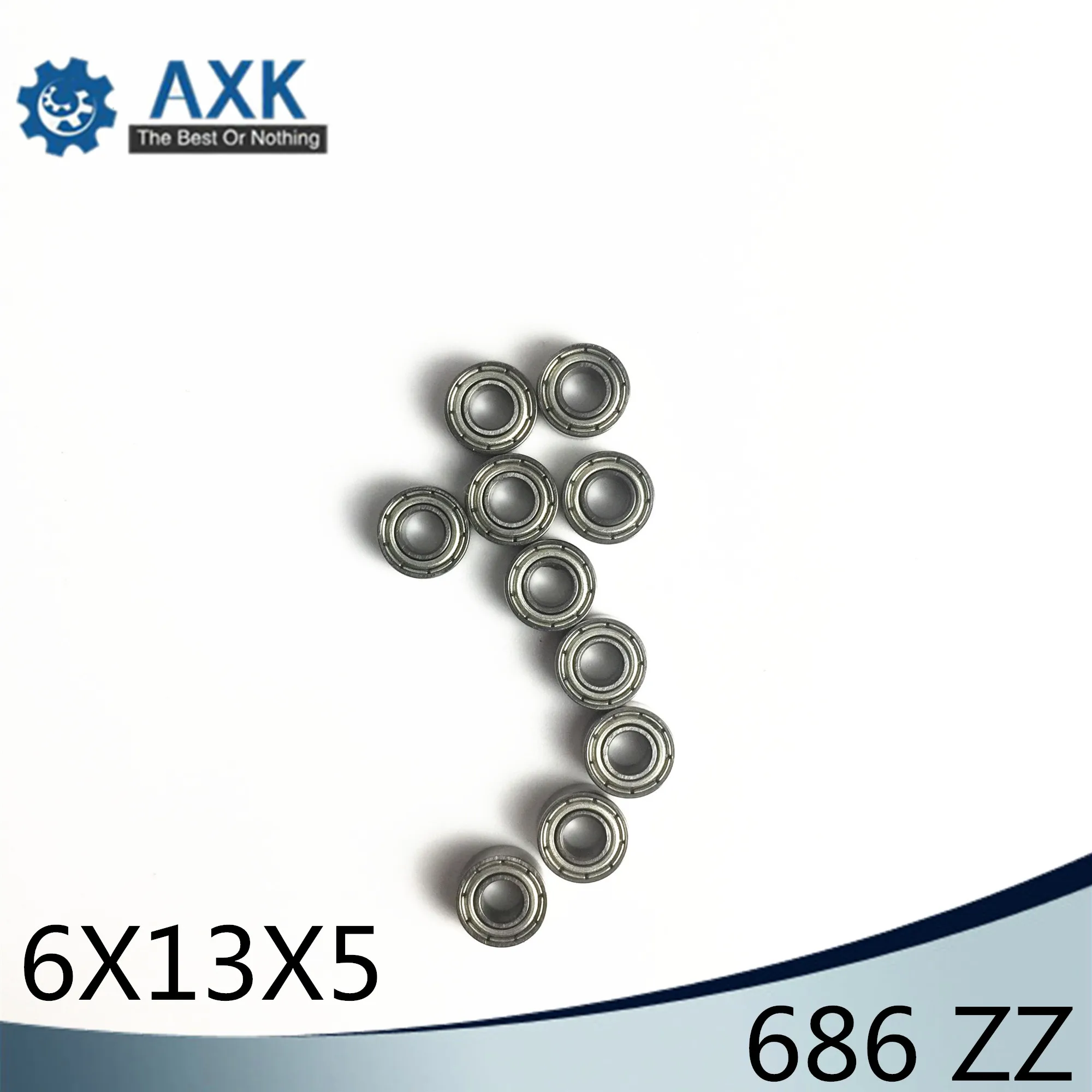 686ZZ подшипник ABEC-1 20 шт 6x13x5 мм миниатюрный 686Z упорные шариковые подшипники 618/6ZZ |