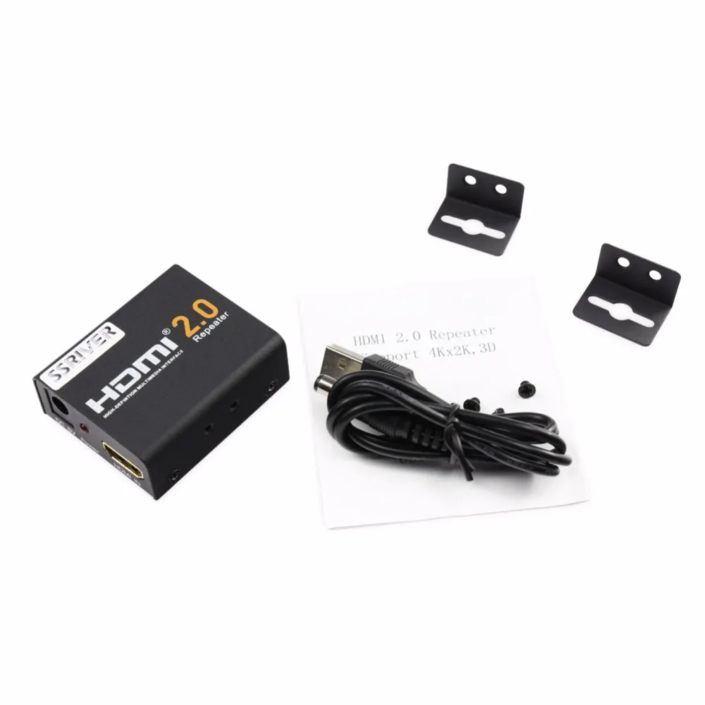 Ssriver 4 К HDMI 2 0 репитер 2160 Extender 1080 P 3D адаптер Усилитель сигнала 95 Гбит более HDTV |