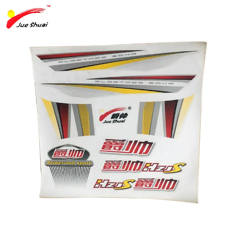 JS Горячие велосипедные наклейки ручной работы для горного велосипеда