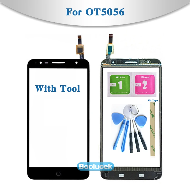 Дигитайзер сенсорного экрана 5 дюйма для Alcatel One Touch Pop 4 plus OT5056 5056 5056A 5056D внешнее