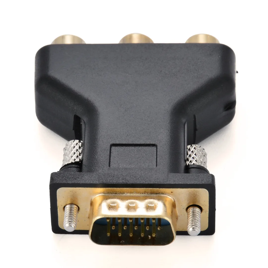Mayitr RCA VGA разъем конвертер 3 RCA RGB видео Женский в HD 15-Pin VGA стиль компонент видео разъем адаптер