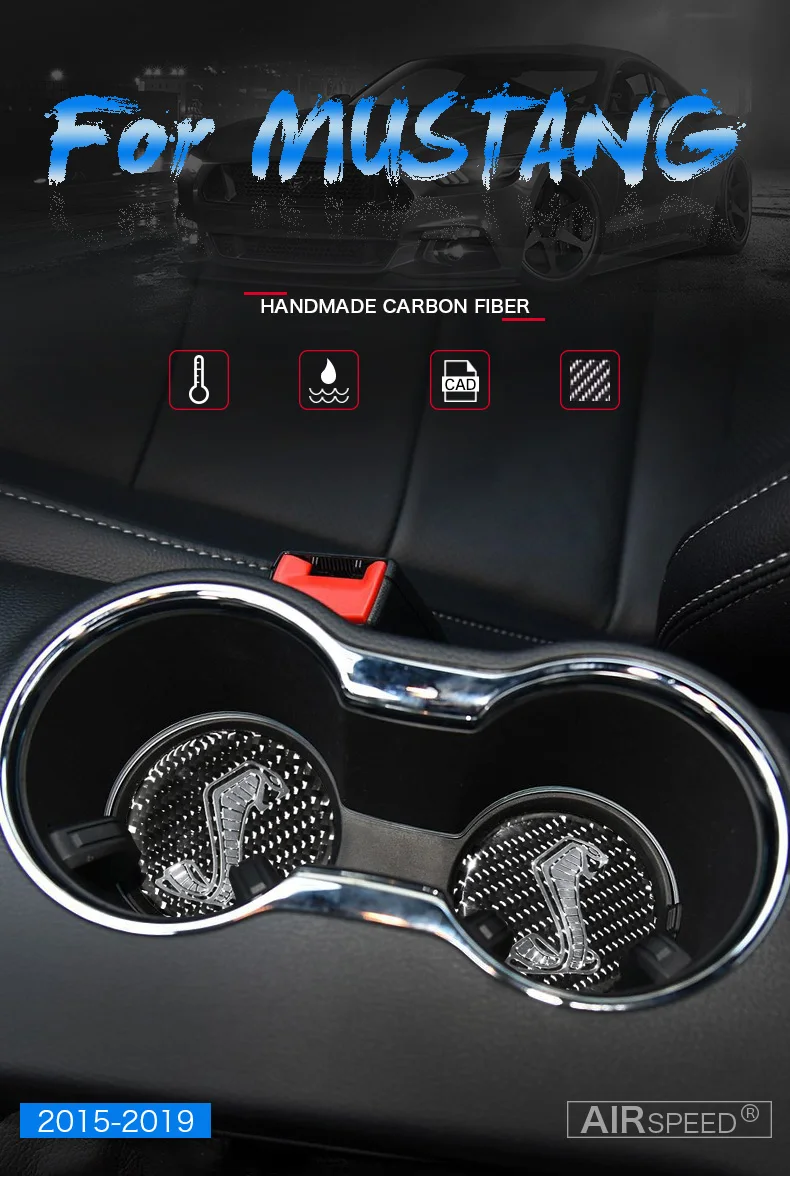 Скорость движения воздуха для Ford Mustang аксессуары Ford Mustang Стикеры углеродного волокна интерьера подставки для хранения коврики