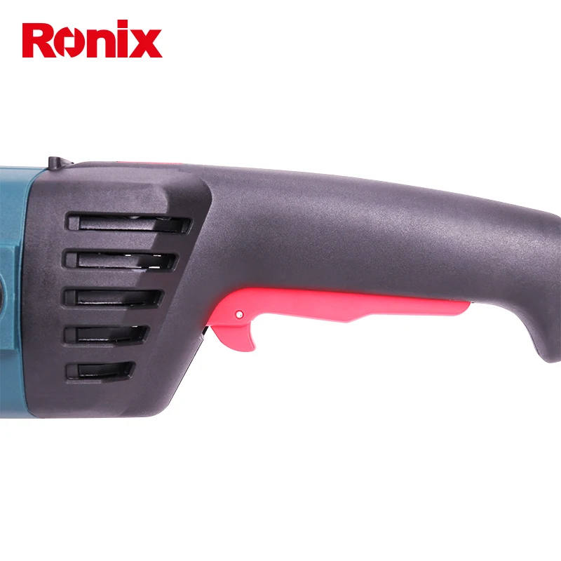 Ronix 220 В электроинструменты 230 мм Угловая шлифовальная машина 2400 Вт Высокая