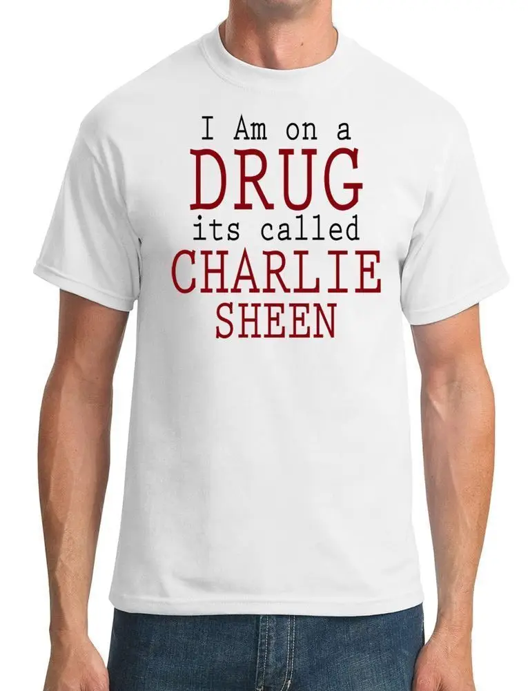 Я на наркотиков его называют Чарли блеском Смешные Прохладный Футболка