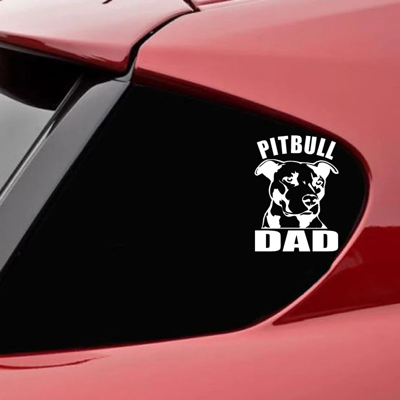 YJZT 10 см * 14 PITBULL DAD крутая Автомобильная виниловая наклейка индивидуальная