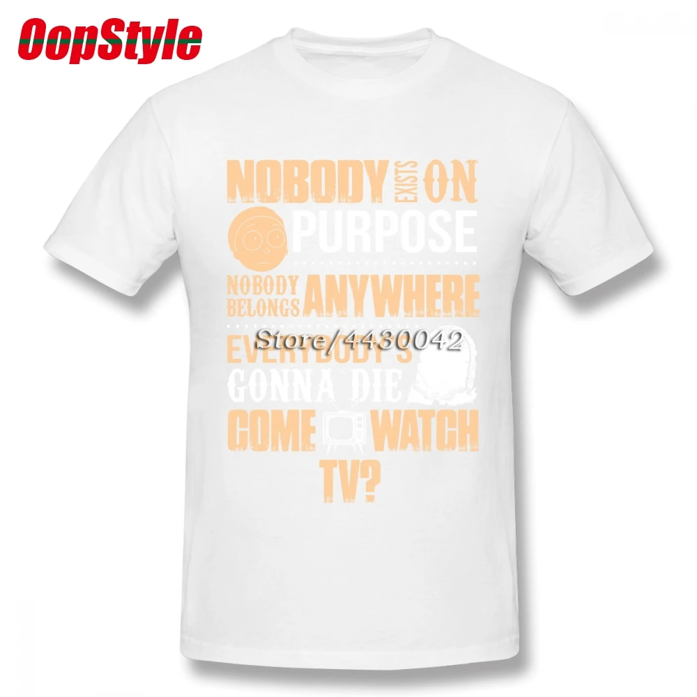 Мужская футболка с коротким рукавом Rick And Morty хлопковая Футболка большого размера